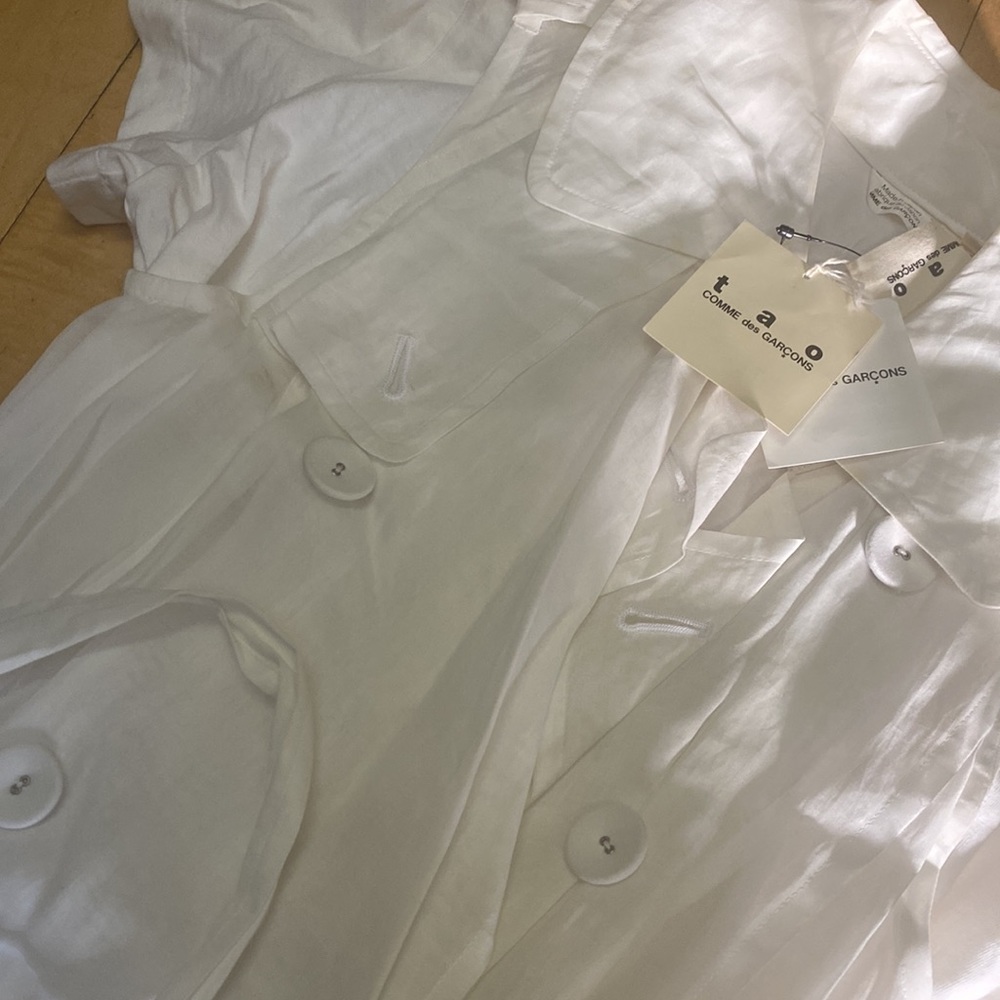 Comme des Garçon TAO linen trench dress M NWT - Picture 5 of 16